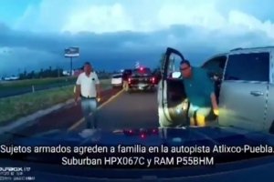 SSP identifica a delincuentes armados que amenazaron a familia en la Puebla-Atlixco