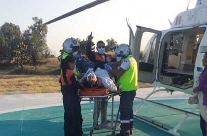 Con ambulancia a&eacute;rea se prioriza atenci&oacute;n especializada a paciente con neumon&iacute;a