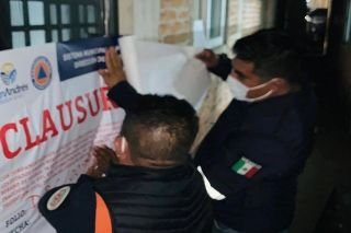 En operativo, clausura protecci&oacute;n civil de San Andr&eacute;s Cholula tres bares por incumplir normas