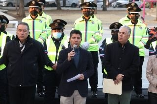 Eduardo Rivera fortalece a la polic&iacute;a municipal con equipamiento nuevo