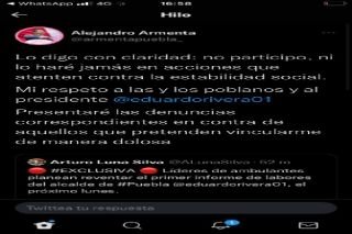 Jam&aacute;s har&eacute; acciones en contra de la estabilidad social: Armenta