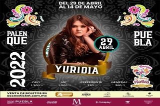 Yuridia Flores en el #palenquepuebla2022