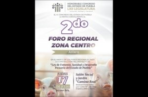 Invita Congreso de Puebla al foro regional "Ley de Fomento, Sanidad y Desarrollo Pecuario en Puebla"