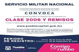 Arranca proceso para obtener la cartilla del servicio militar clase 2006 y remisos&nbsp;&nbsp;