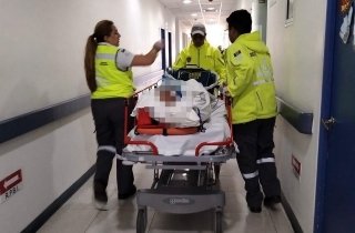 Realizan traslado a&eacute;reo de paciente con traumatismo severo desde Zacapoaxtla