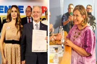 X&oacute;chitl G&aacute;lvez y Santiago Creel se registran por la candidatura del Frente Amplio por M&eacute;xico