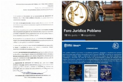 Asociaci&oacute;n de Abogados de Puebla se deslinda de publicaciones contra la universidad CEULVER