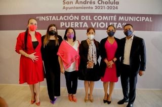 Instalan comit&eacute; municipal "Puerta Violeta" de San Andr&eacute;s Cholula