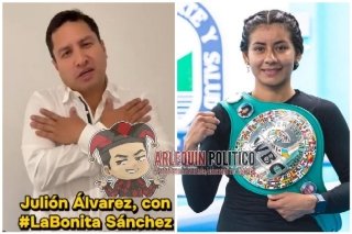 Para que la boleta no se vaya a la lona: Juli&oacute;n le "arrima el hombro" y los reflectores a "La Bonita"