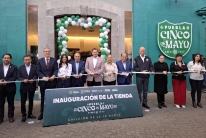 Gobierno de Puebla inaugura la primera tienda 5 de Mayo y anuncia expansi&oacute;n a aeropuertos y CESAT