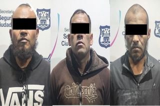 Tras una persecuci&oacute;n, la polic&iacute;a municipal de Puebla detiene a tres personas por robo de cable