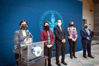 Inaugura la Rectora Lilia Cedillo la exposici&oacute;n &ldquo;Territorios discontinuos de sus l&iacute;mites y contenidos&rdquo;