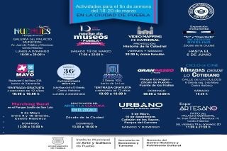 CH de la Ciudad de Puebla acoger&aacute; este fin de semana nuevas actividades art&iacute;sticas y culturales