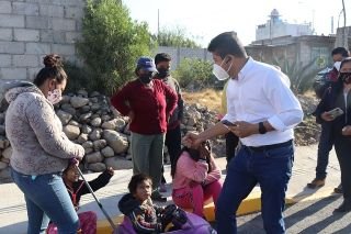 Ayuntamiento de Puebla inaugura la calle Emiliano Zapata en la junta auxiliar de la Resurrecci&oacute;n.