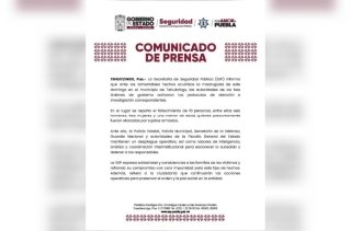 Tras ataque de 10 personas en Tehuitzingo, SSP activa protocolos de seguridad