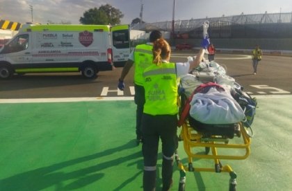 Coordinaci&oacute;n entre sector salud permite traslado a&eacute;reo desde Chiautla de Tapia