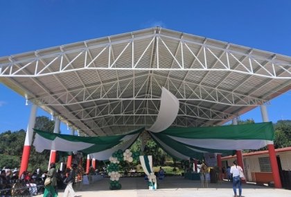 San Mart&iacute;n estrena techado escolar que fortalece la educaci&oacute;n en Xiutetelco