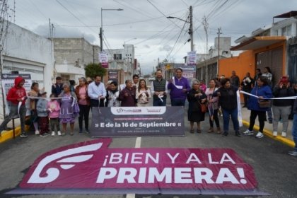 Entrega Gobierno de la ciudad infraestructura vial en la colonia Guadalupe Hidalgo Segunda Secci&oacute;n
