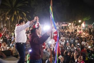 30 mil personas reciben a la dupla ganadora Sheinbaum y Armenta&nbsp;