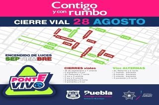 Tr&aacute;nsito municipal lleva a cabo cierres viales en el primer cuadro de la ciudad