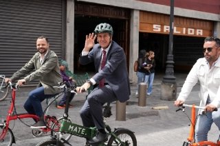 Encabeza Pepe Chedraui rodada en conmemoraci&oacute;n de la Semana de la Bicicleta