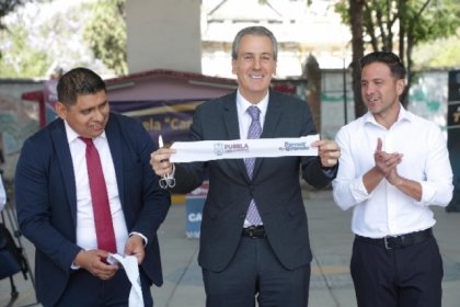 Inaugura Pepe Chedraui techado escolar en la Primaria Carmen Mill&aacute;n