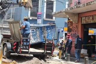 Contin&uacute;an tareas de ordenamiento en el centro hist&oacute;rico