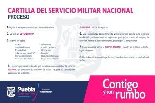 Gobernaci&oacute;n municipal convoca a j&oacute;venes de la capital poblana nacidos en 2005 y remisos a tramitar su cartilla militar