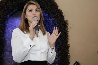 Idamis Pastor Betancourt magistrada presidenta del TEEP sostiene encuentro con medios de comunicaci&oacute;n