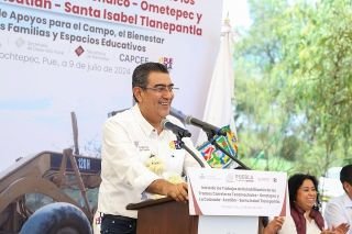 Destina gobierno de Sergio Salom&oacute;n m&aacute;s de 27 mdp para obra carretera en Teochtepec