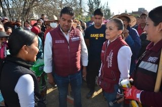 Olga Romero impulsa la faena comunitaria en puebla junto al gobernador Alejandro Armenta