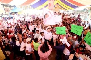 6 mil localidades con obra comunitaria refrenda Armenta en Guadalupe Victoria