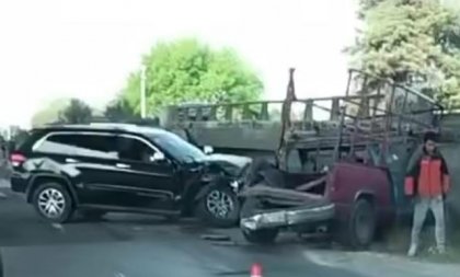 Accidente vial complica la circulaci&oacute;n hacia la armadora Volkswagen