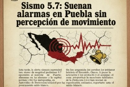 5.7: Suenan alarmas en Puebla sin percepci&oacute;n de movimiento