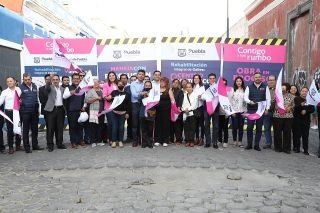 Ayuntamiento y Agua de Puebla arrancan obras de rehabilitaci&oacute;n integral en el centro hist&oacute;rico