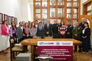 Se instala el Consejo Municipal de Gesti&oacute;n de Riesgos y Protecci&oacute;n Civil del Municipio de Puebla
