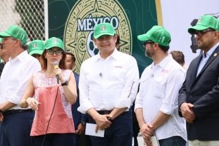 Consolidan Gobierno Federal y Estatal, espacios deportivos como motor de bienestar