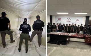 &iexcl;Golpe al narco! Decomisan m&aacute;s de 300 kilos de metanfetamina en Sinaloa y caen 12 del CJNG en Chiapas