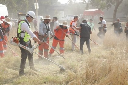 Faenas comunitarias recuperan espacios p&uacute;blicos y seguridad en todo el estado