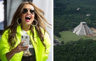 La ocasi&oacute;n en que Thal&iacute;a fue multada por posar en sitios restringidos de Chich&eacute;n Itz&aacute;