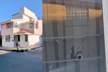 La Puebla imparable: balean casa en Bosques de Manzanilla y jam&aacute;s apareci&oacute; la polic&iacute;a municipal