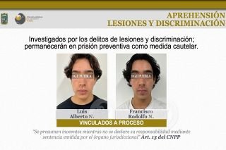 La FGE cumpli&oacute; orden de aprehensi&oacute;n contra Rodolfo N. y Luis Alberto N por lesiones y discriminaci&oacute;n &nbsp;