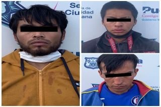 Detiene polic&iacute;a municipal de puebla a tres hombres por robo de veh&iacute;culo