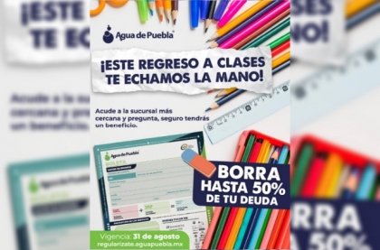 &Uacute;ltimos d&iacute;as, el 31 de agosto vence el programa para regularizar tu adeudo de agua hasta con 50% de ahorro