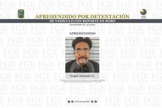Aprehendido por detentaci&oacute;n de veh&iacute;culo con reporte de robo