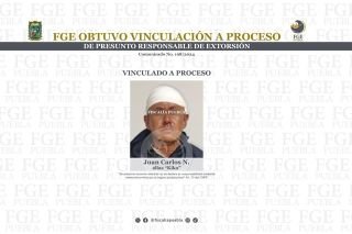 FGE obtuvo vinculaci&oacute;n a proceso de presunto responsable de extorsi&oacute;n