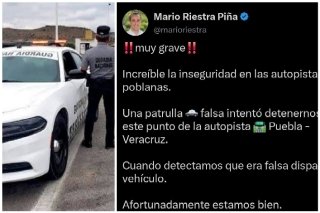 Comando armado en patrulla falsa embosca a Mario Riestra en la Puebla-Veracruz