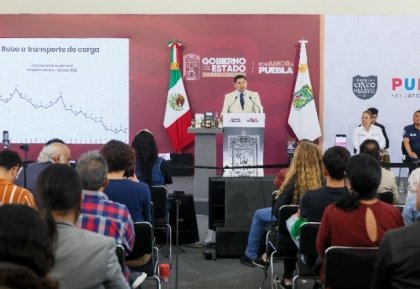Con estrategia de seguridad coordinada, delitos mantienen tendencia a la baja en el estado de Puebla