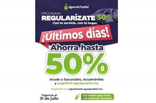 &Uacute;ltimos d&iacute;as para liquidar tu adeudo de agua con Ahorros del 50%