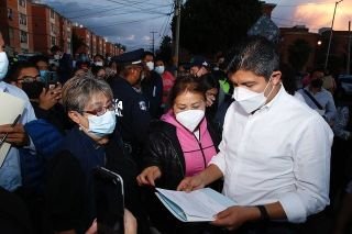 Ayuntamiento de Puebla realiza segunda caminata por la seguridad en San Jorge